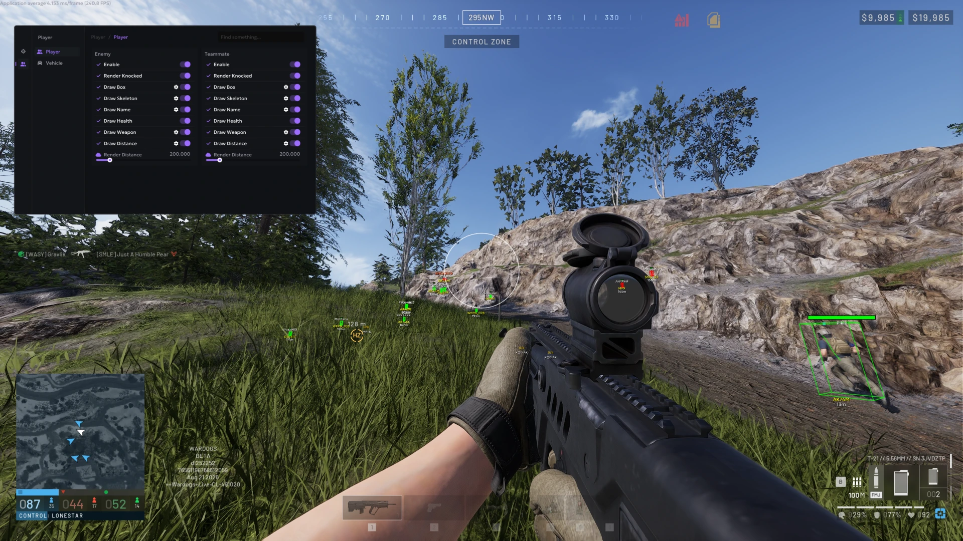 Ancient WarDogs External menu